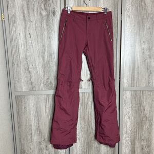 Burton Snow Pants Size XS Dry Ride Snowboard Ski Insulated Burgundy